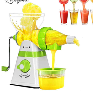 Manual juice extractor with plastic handle