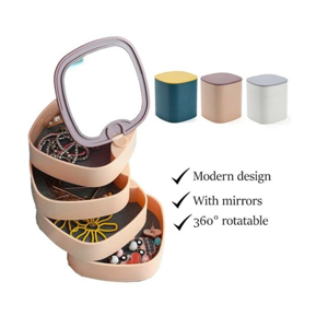 Jewelry box with 4 compartments