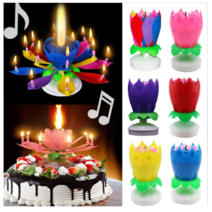Magic and musical birthday candle