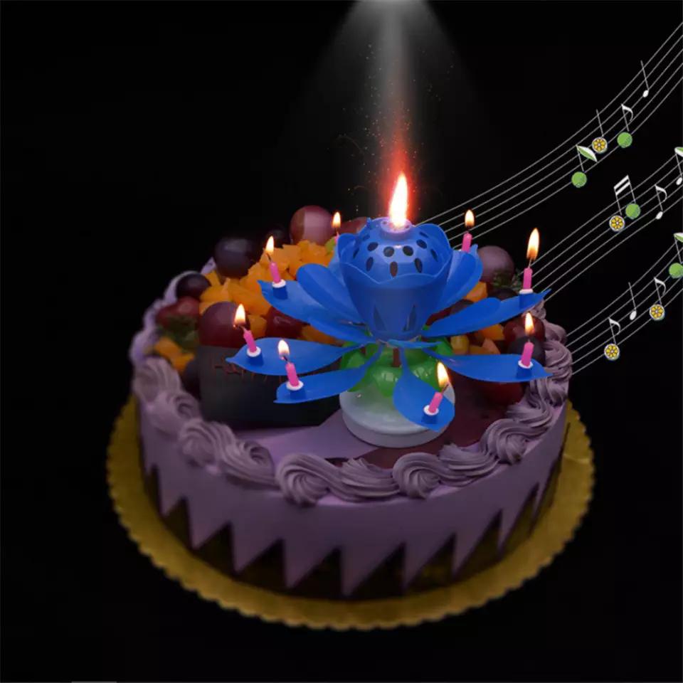 Cake decorating candle