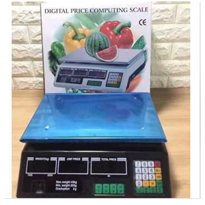 Digital price scale, machine for manual use, double-sided display, weight and price