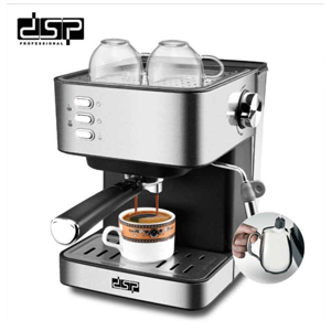 DSP Professional KA3028- Espresso Machine 850W - Stainless Steel