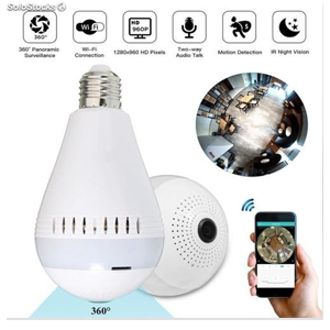 360 ° panoramic HD WiFi bulb camera - Image 2