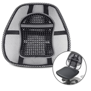 Lumbar Support, Adjustable Mesh Back Support Pad