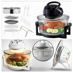Cyclonic halogen oven
