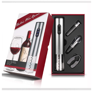 Rechargeable electric corkscrew for wine