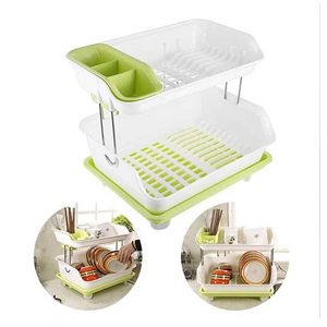 Very solid trendy two-level dish rack R16