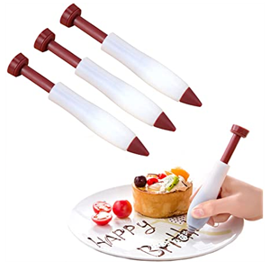 Silicone pen for cake decorating