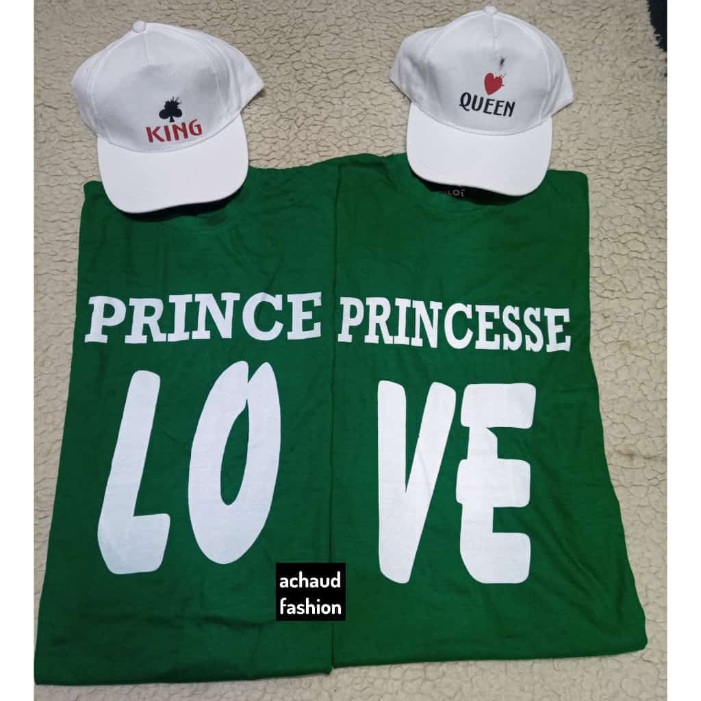 Pair of t-shirt and cap