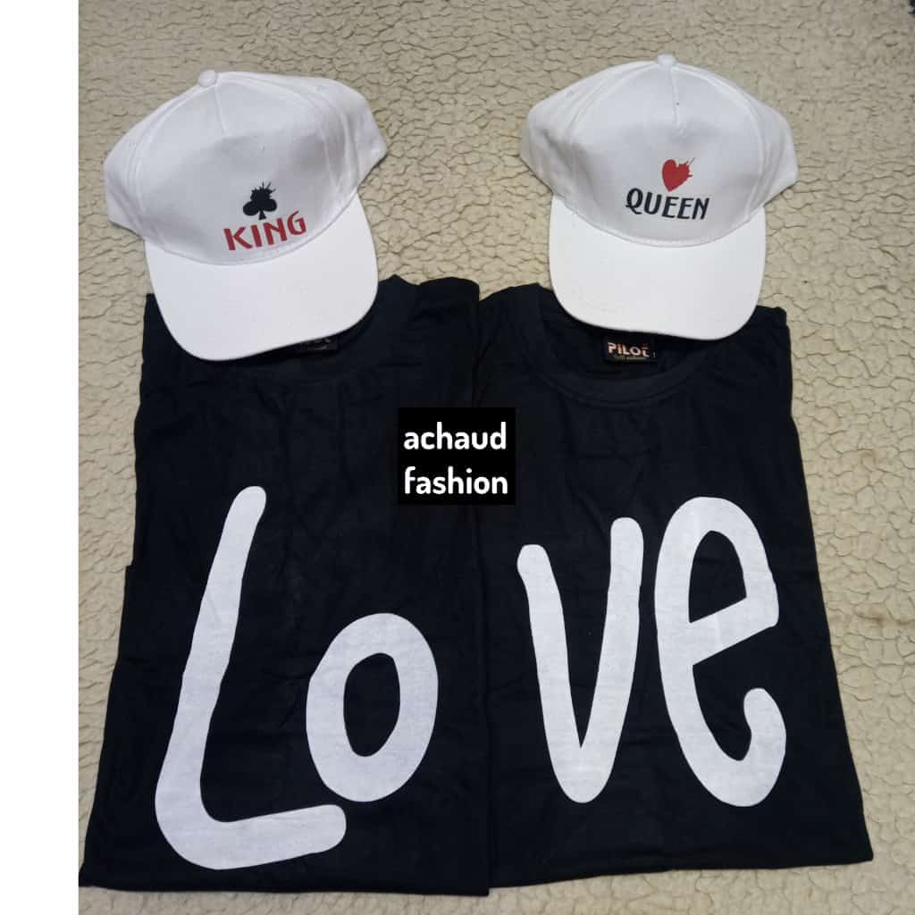 Pair of t-shirt with cap