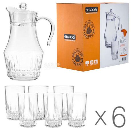 Glass jar and cups