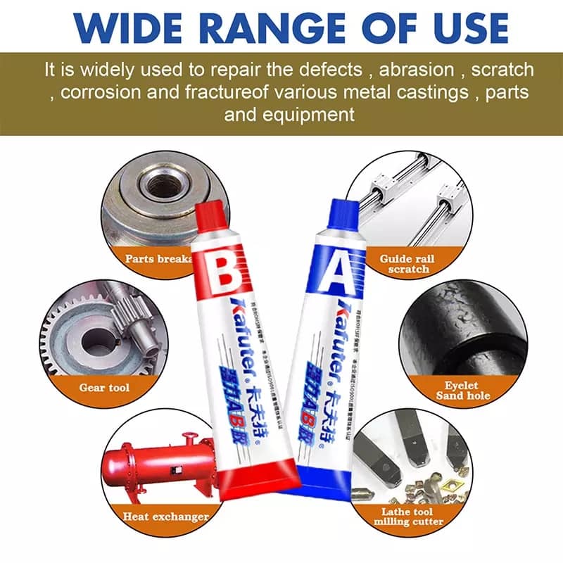 This gum is very good to have all your papers and other stuffs in tact. It works very well and comes 2 in 1. It is adhesive and it is very effective. It is 20 gram in capacity. It is widely used to repair defects, abrasion, scratch, corrosion and fracture of several metal castings, parts and equipment. 