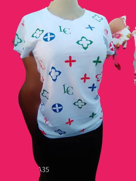 T-shirt and skirt