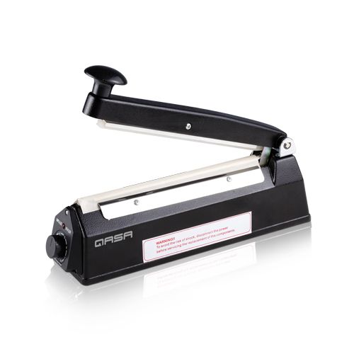 Packaging material plastic, You can package bags, film, pouch. It is manual. It has a maximum speed of 5 minutes. It can be used in retail, food stores, food and beverages shops and garment shops. They are manual and very easy to operate. 