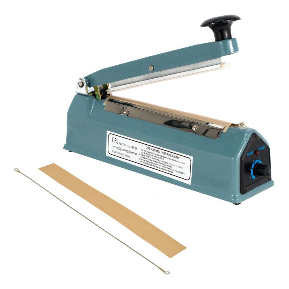 Packaging material plastic, You can package bags, film, pouch. It is manual. It has a maximum speed of 5 minutes. It can be used in retail, food stores, food and beverages shops and garment shops. They are manual and very easy to operate.