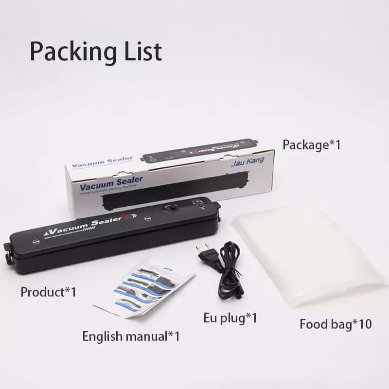 This is a mini vacuum sealer and it can seal every thing nylon. It is very affordable and works well especially if you are doing business. It has a high speed motor and it comes in black color. It can be use to seal chin chin, doughnut, yogurt and popcorn nylons. It has a zero detachment after sealing. 