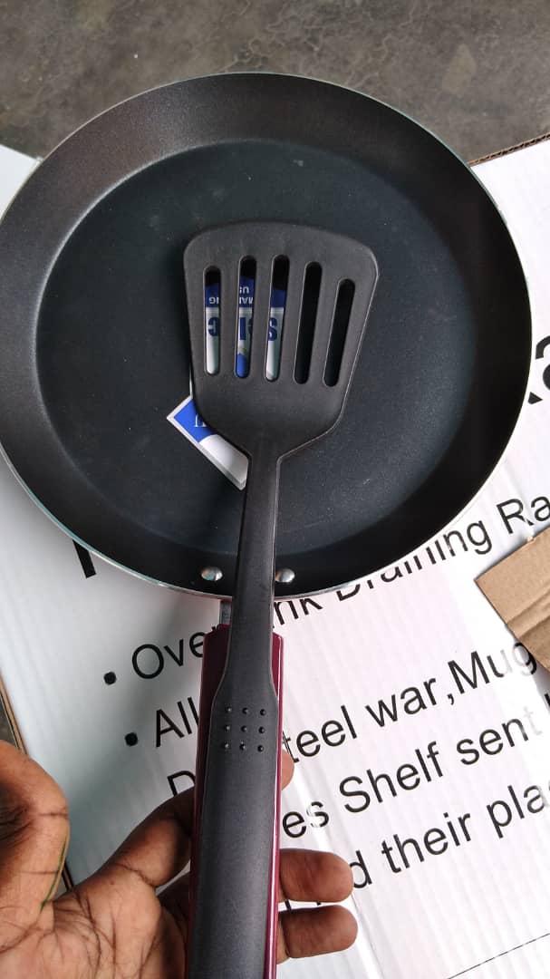 Frypan and spoon