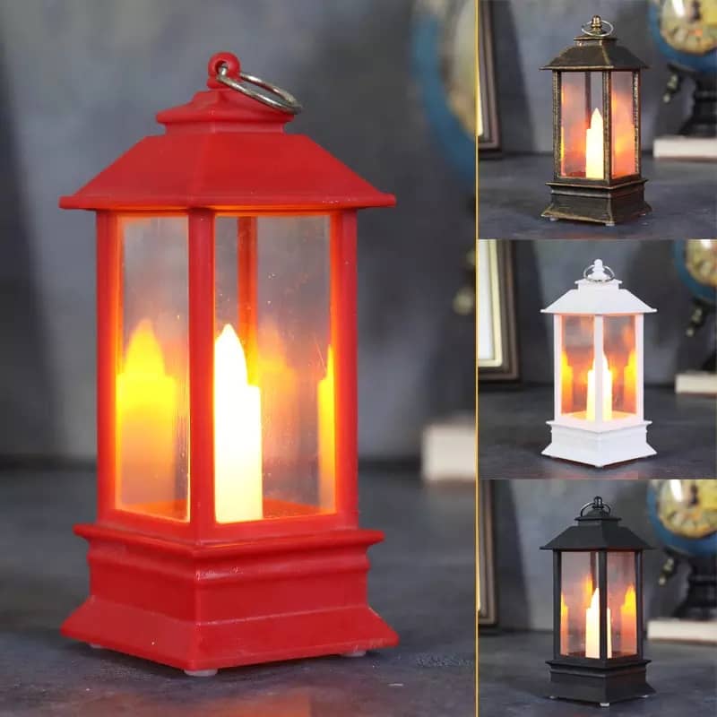 This is an electric candle and it works well at home and outdoors. It is available in red, white and black. 