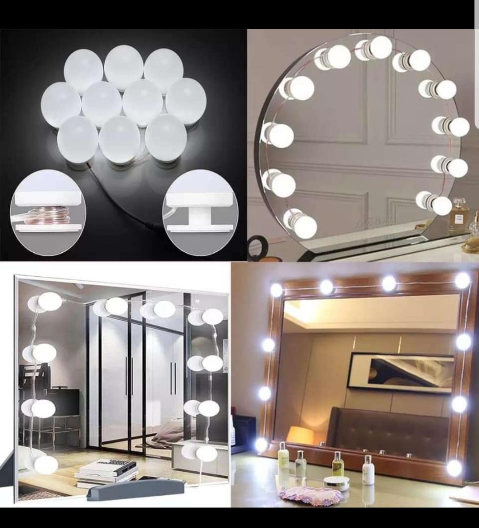 This mirror comes with light. If you have a dark room it can provide enough light for you. They come in different shapes and you can put it anywhere in the house.