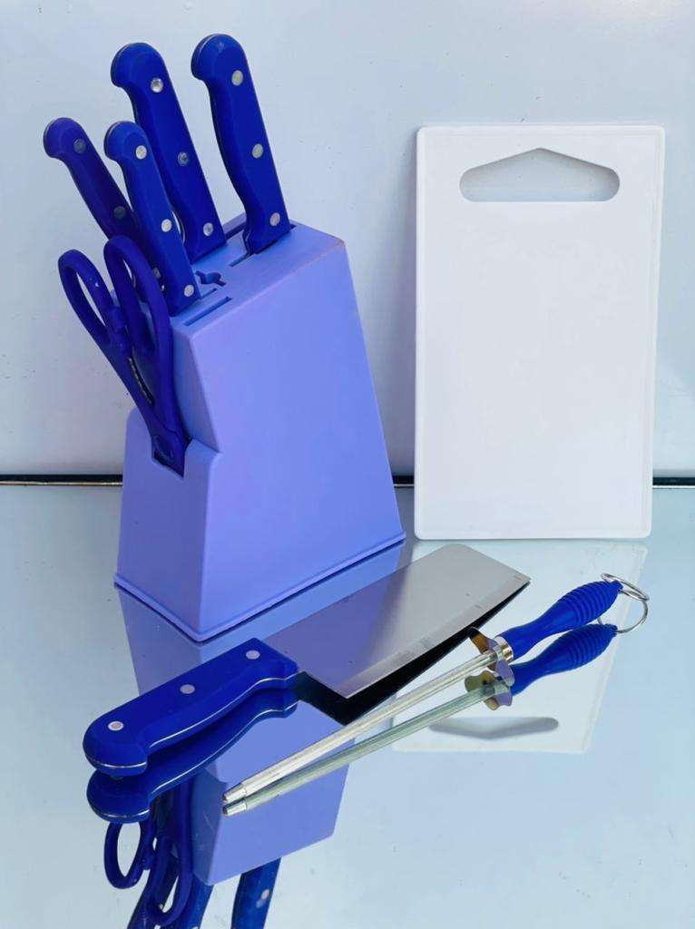 knive set with stand