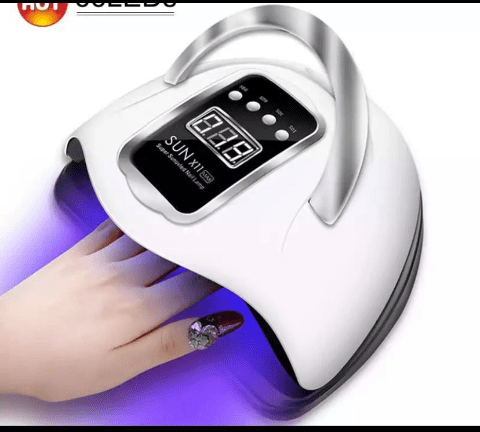 This nail dryer is an original and can dry your nails in less than no time. It is a good that can really last for long. It has a blue light and its available in white colour.
