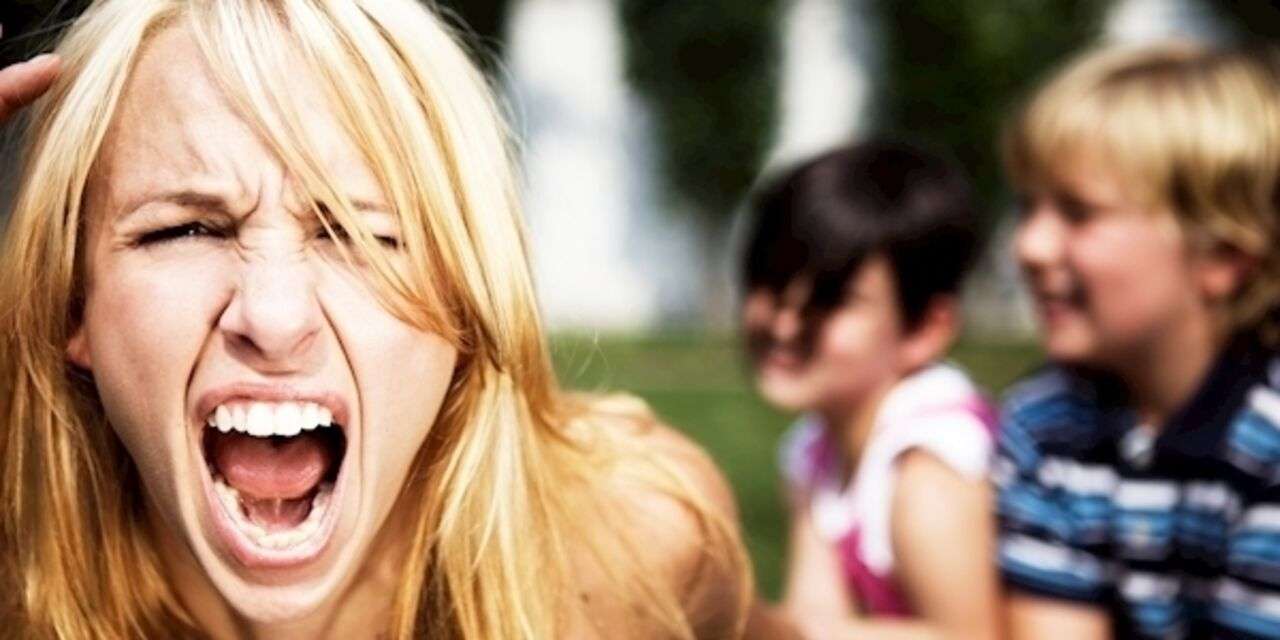 woman screaming