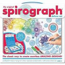 Kit includes: • Tray with built-in storage • 19 gears • 2 rings • 1 rack • 3-Ounce of Spiro-Putty • 3 retractable ball point pens • 14 page guide book • 20 sheets of design paper