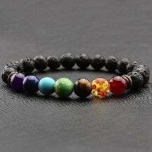 Healing Balance Beaded Stone Bracelet Yoga Chakras