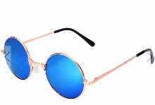Vintage Round Sunglasses Luxury Colorful Lenses