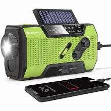 RunningSnail Solar Crank NOAA Weather Radio