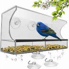 Nature’s Hangout Outdoor Window Bird Feeder