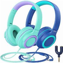 iClever HS22 Kids Headphones w/Microphone (2 pack