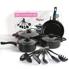 This is a 13 pieces non sticky cookware.