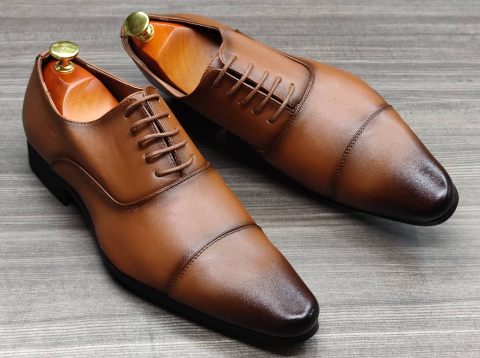 This is a beautiful pair of brown shoe. It is unique and comes unique. This shoe makes one looks attractive and presentable for any occasions. It can be used for office and any other celebrations one plan to attend. The soles are very strong and solid and it has a round and dark front. Available size 41.