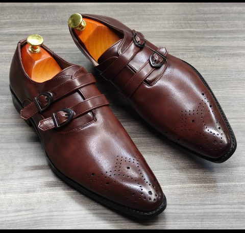 This is a beautiful pair of brown shoe. It is unique and comes unique. This shoe makes one looks attractive and presentable for any occasions. It can be used for office and any other celebrations one plan to attend. The soles are very strong and solid and it has a round and dark front. Available size 41.