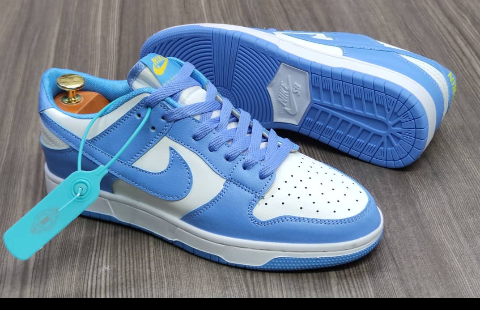 This is an original pair of sport shoe for men. It is a running shoe and at the same time a sport shoe. It can be used for outdoor walking. It is used in summer, autumn, spring and winter. It is made up of rubber. It has a white and blue colors mixed. The lace are made up of blue colors and they are very solid. The soles of the shoe is very strong. Its available in size 37 - size 43.