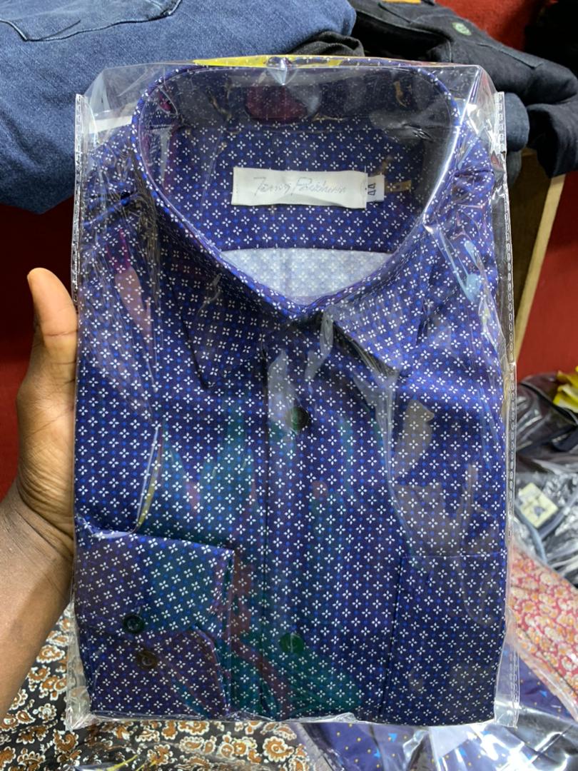 This is one of the best shirts in stock. It is of greater quality and it is a hot cake. It is made up of quality cotton 100% and it can last for a very long time. It Can not easily tear because it is solid. Available in L, M, XL, XXL,XXXL.