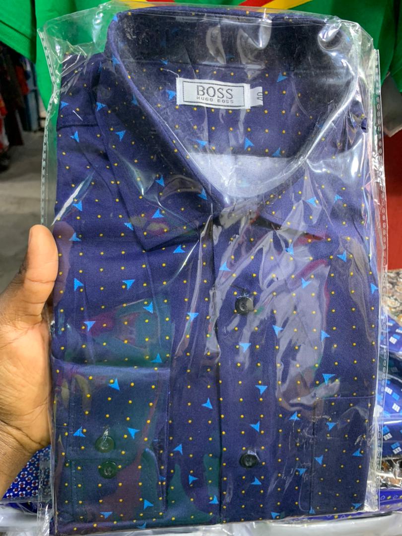 This is one of the best shirts in stock. It is of greater quality and it is a hot cake. It is made up of quality cotton 100% and it can last for a very long time. It Can not easily tear because it is solid. Available in L, M, XL, XXL,XXXL.