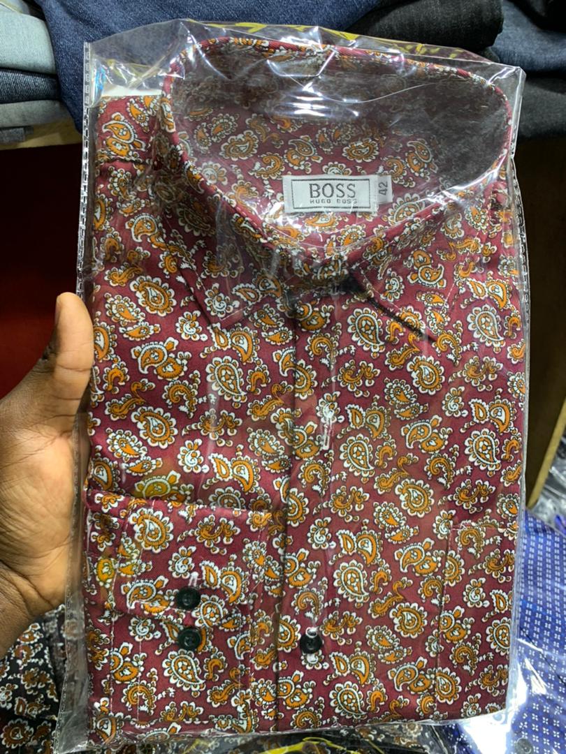 This is one of the best shirts in stock. It is of greater quality and it is a hot cake. It is made up of quality cotton 100% and it can last for a very long time. It Can not easily tear because it is solid. Available in L, M, XL, XXL,XXXL.