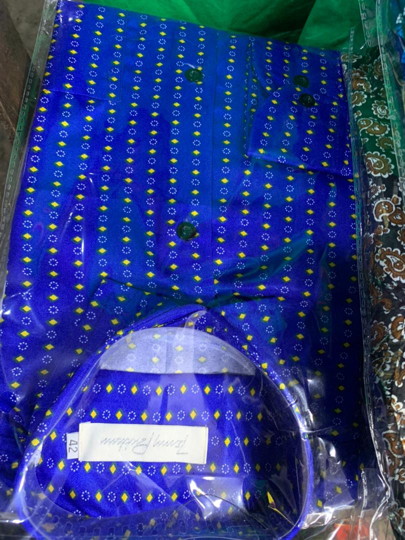 This is one of the best shirts in stock. It is of greater quality and it is a hot cake. It is made up of quality cotton 100% and it can last for a very long time. It Can not easily tear because it is solid. Available in L, M, XL, XXL,XXXL.