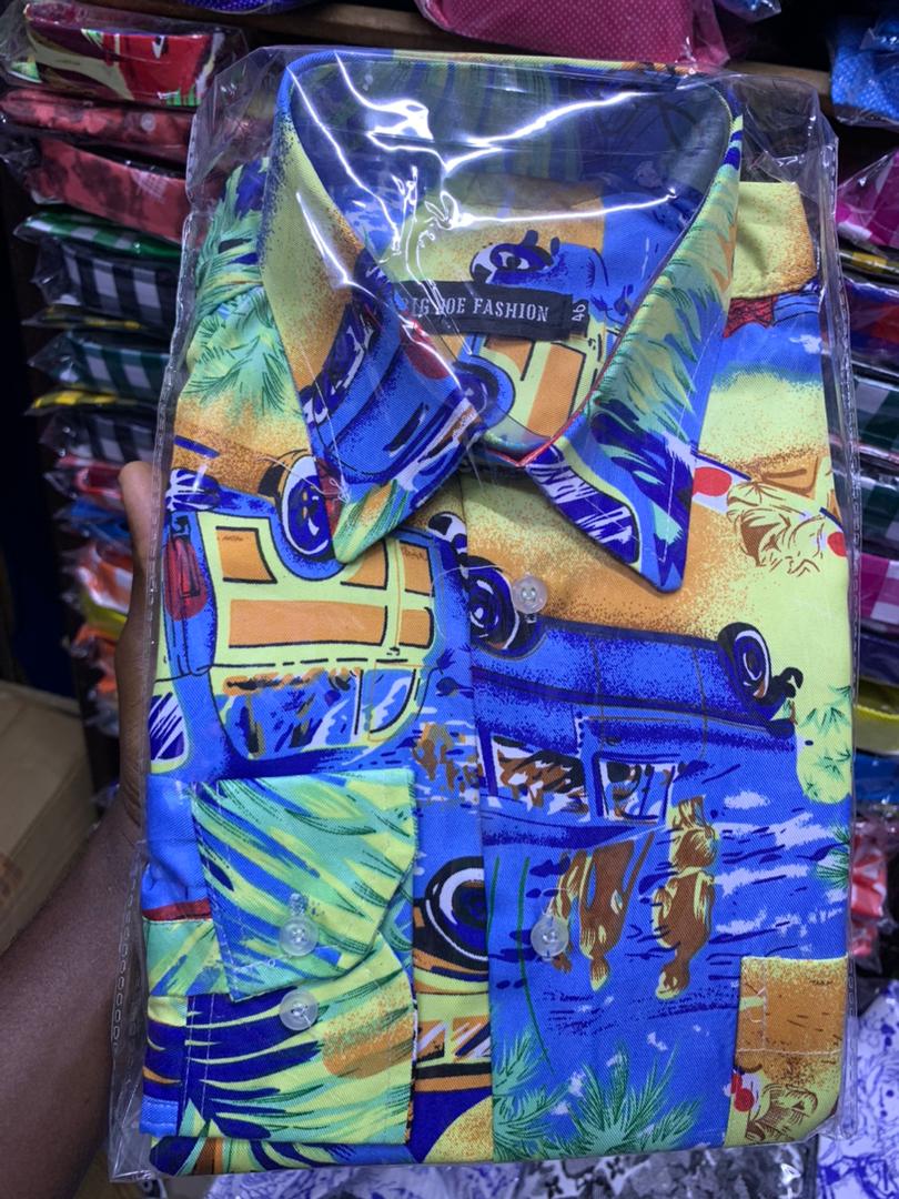 This is one of the best shirts in stock. It is of greater quality and it is a hot cake. It is made up of quality cotton 100% and it can last for a very long time. It Can not easily tear because it is solid. Available in L, M, XL, XXL,XXXL.