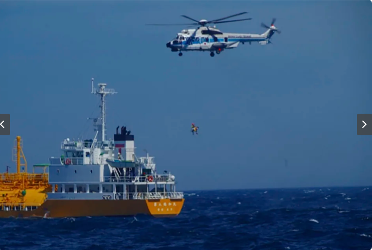 A woman swept out to sea while swimming at a Japanese beach, rescued 37 hours later and 50 miles from where she went missing.