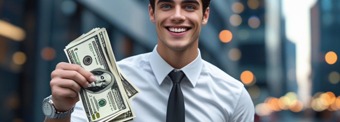 Man with money