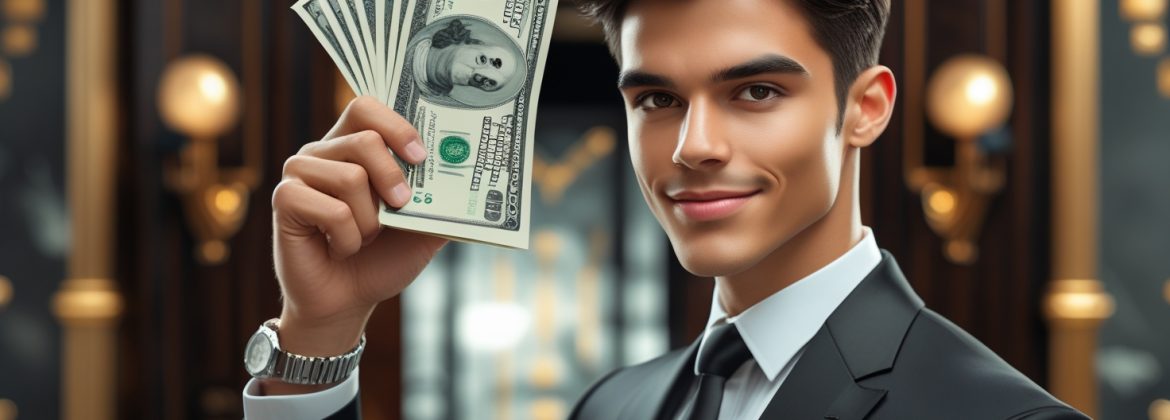 Man with money