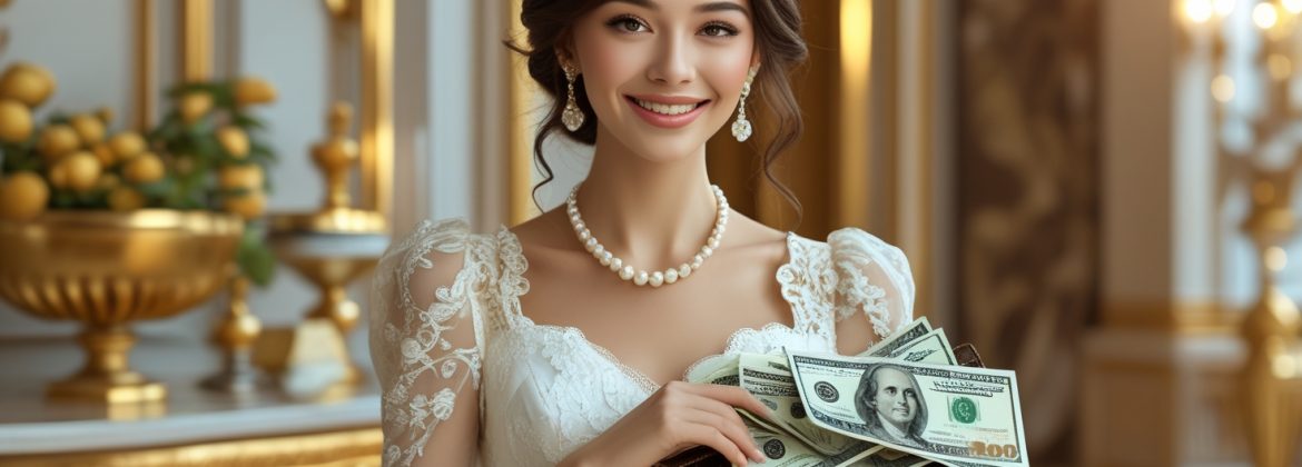woman with money