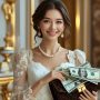 woman with money
